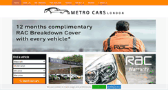 Desktop Screenshot of metrocarslondon.com